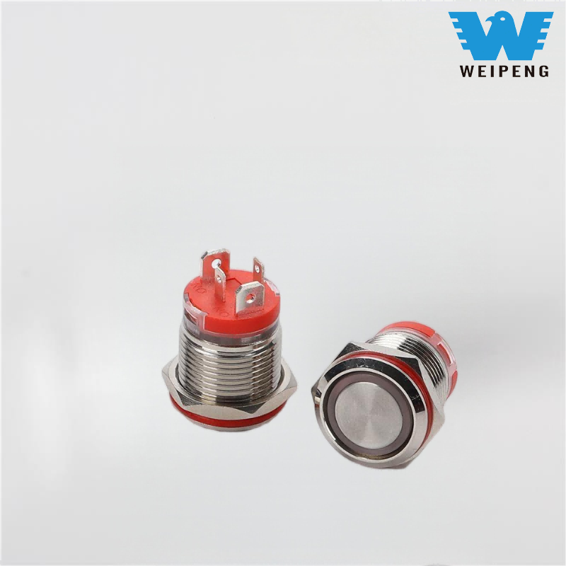 16/19/22mm Waterproof Short Metal ventilabis Puga pyga Switch