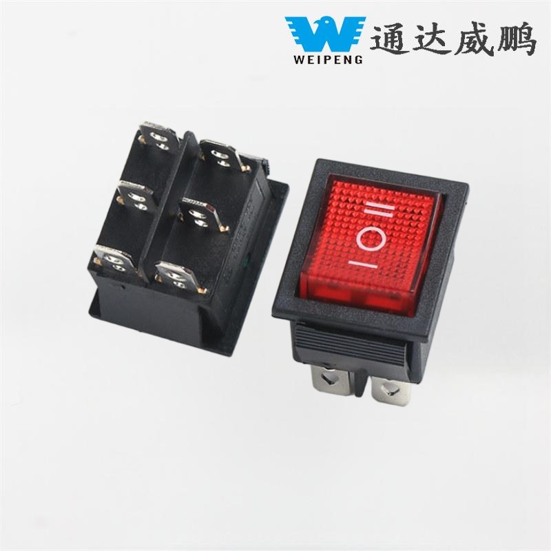 Kcd4 Rubrum Accensus III, Position VI, Pin 16A High-Current Rocker Switch