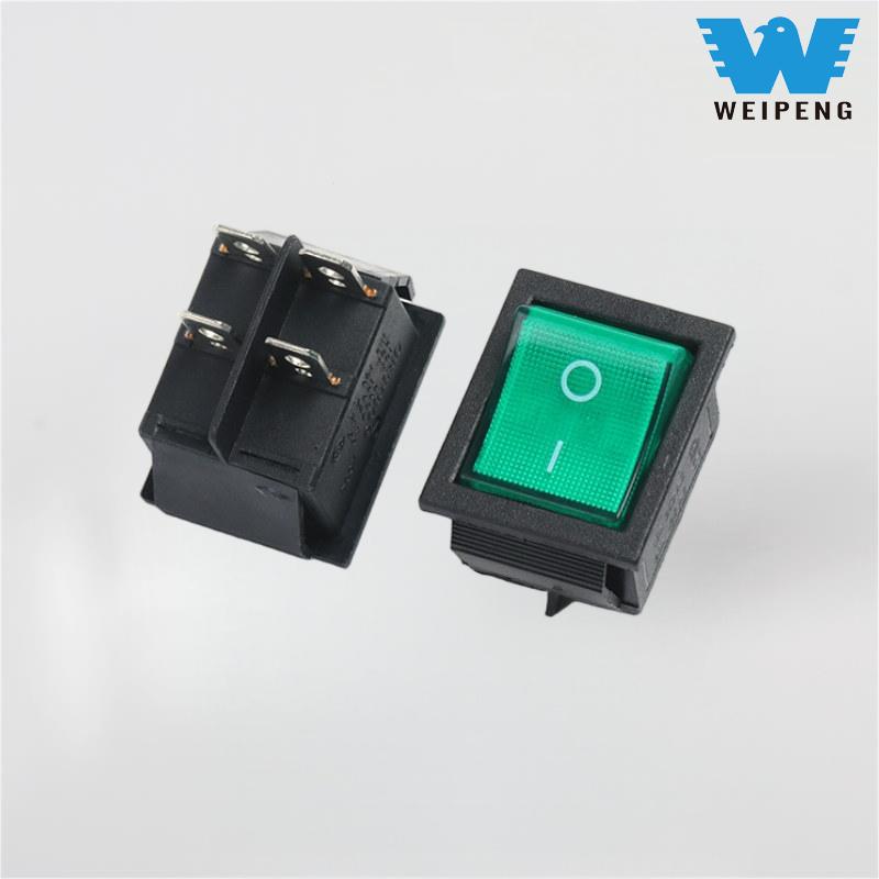 Kcd4 Rocker SWITCH II, Position quattuor-pin cum lux