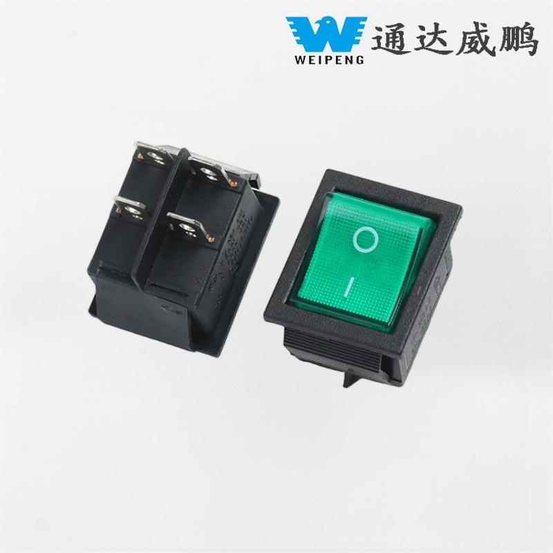 Kcd4 Rocker Switch High Current II, Position quattuor-pin cum lux
