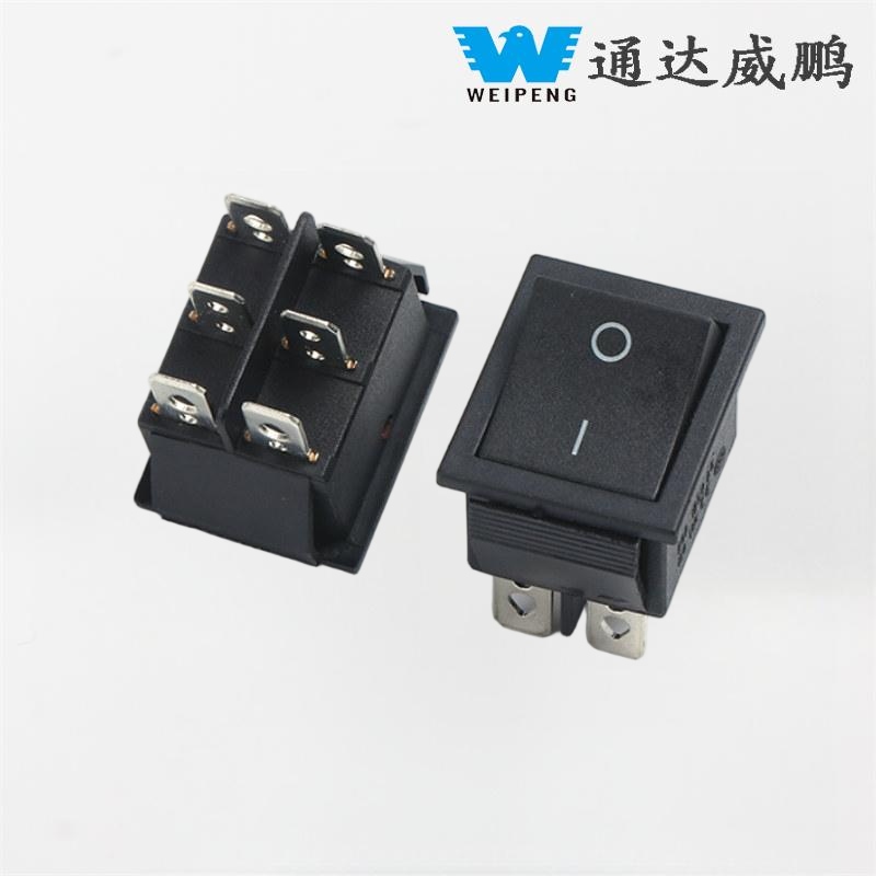 Kcd4 aqua Dispensator II-Gear VI-pin 16A High Current Rocker Switch
