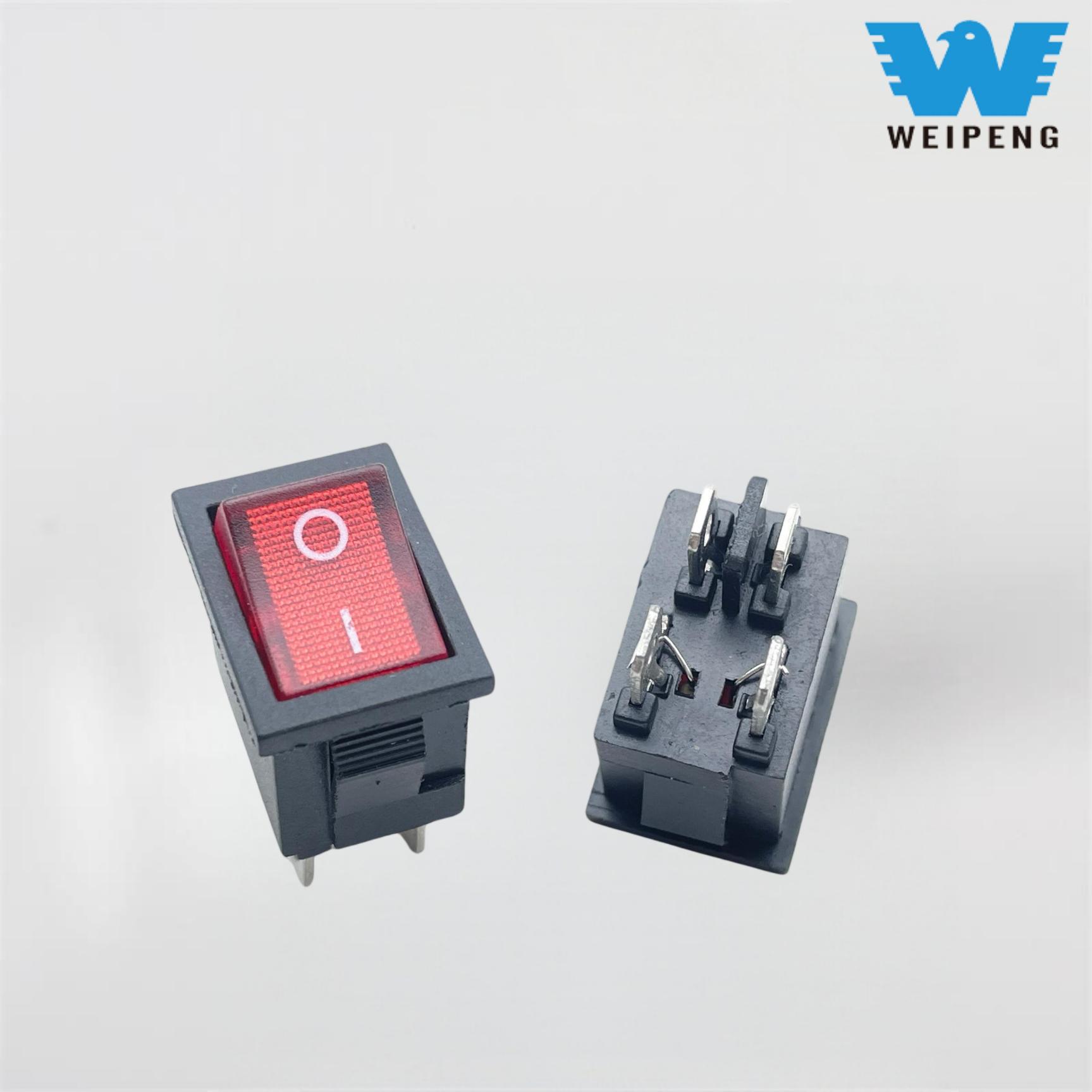 Quadratus IV-pinos Rocker Switch